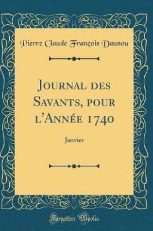 Cover of Journal Des Savants, Pour l'Annee 1740