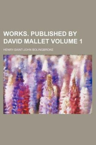 Cover of Works. Published by David Mallet Volume 1