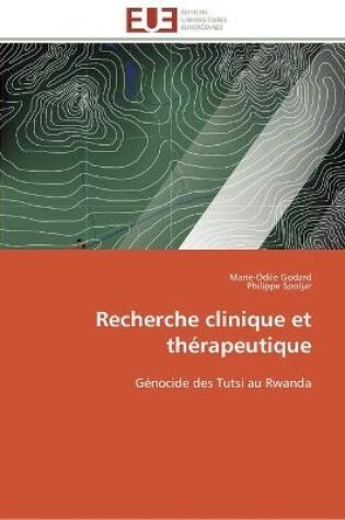 Cover of Recherche clinique et therapeutique