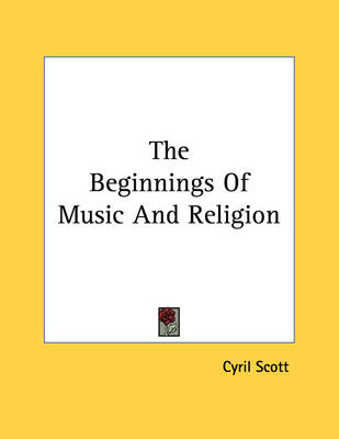 Book cover for The Beginnings of Music and Religion