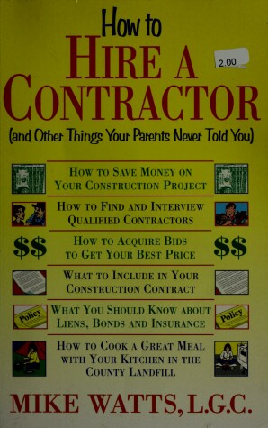 Book cover for How to Hire a Contractor