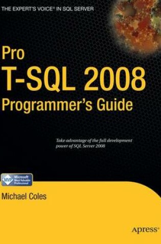 Cover of Pro T-SQL 2008