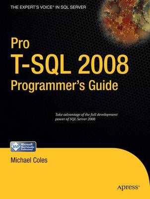 Book cover for Pro T-SQL 2008