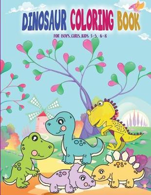 Book cover for Dinosaur Coloring Book for Bays Girls Kids 3-5,6-8