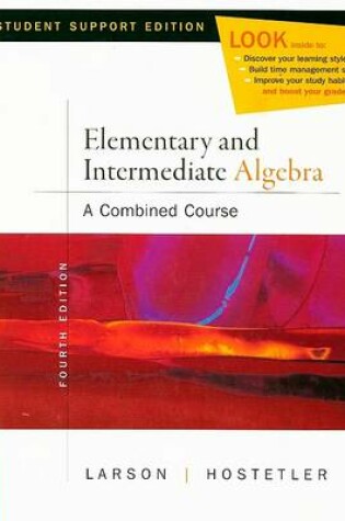 Cover of Elementary and Intermediate Algebra Student Support Edition