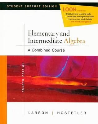 Book cover for Elementary and Intermediate Algebra Student Support Edition