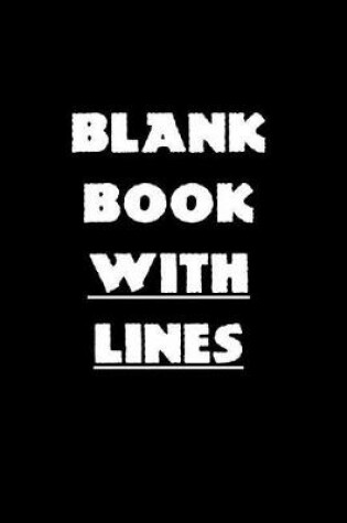 Cover of Blank Book With Lines