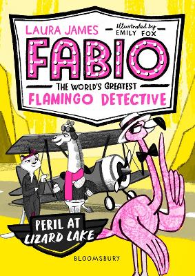 Book cover for Fabio the World's Greatest Flamingo Detective: Peril at Lizard Lake