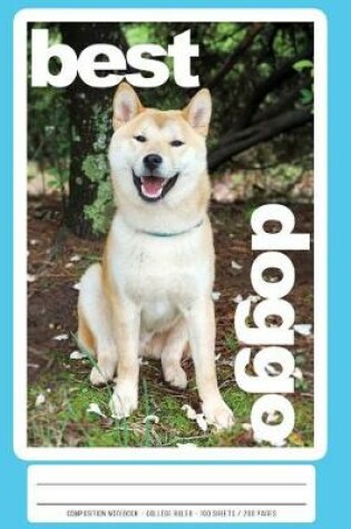 Cover of Best Doggo Shiba Inu Composition Book and Notebook