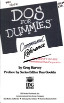 Book cover for DOS for Dummies(r) Command Reference