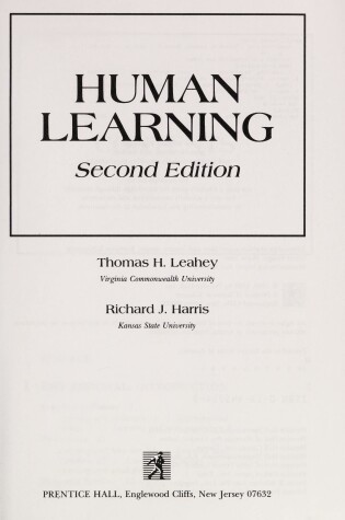 Cover of Human Learning