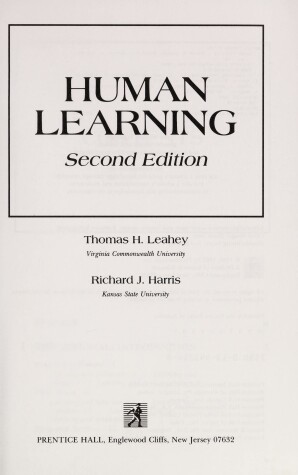 Book cover for Human Learning