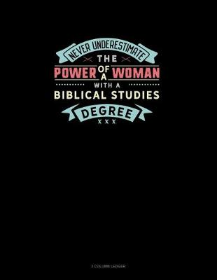 Book cover for Never Underestimate The Power Of A Woman With A Biblical Studies Degree