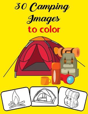 Book cover for 30 Camping Images to Color