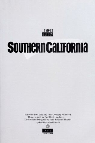 Book cover for Southern California-Insight Guide