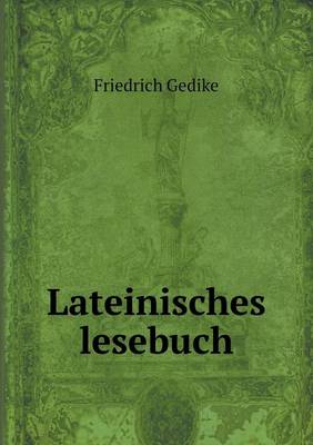 Book cover for Lateinisches lesebuch