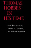 Book cover for Thomas Hobbes in His Time CB