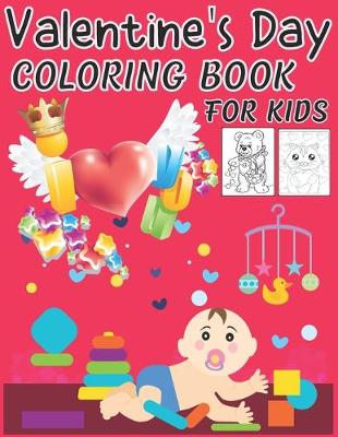 Book cover for Valentine's Day Coloring Book for Kids