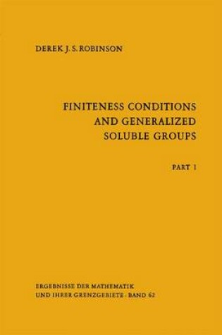 Cover of Finiteness Conditions and Generalized Soluble Groups