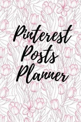 Cover of Pinterest posts planner