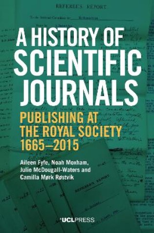 Cover of A History of Scientific Journals