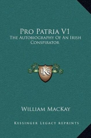 Cover of Pro Patria V1