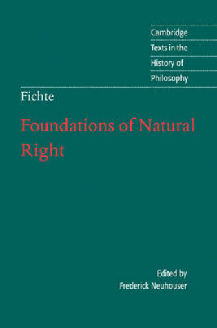 Cover of Foundations of Natural Right