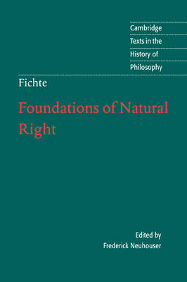 Book cover for Foundations of Natural Right