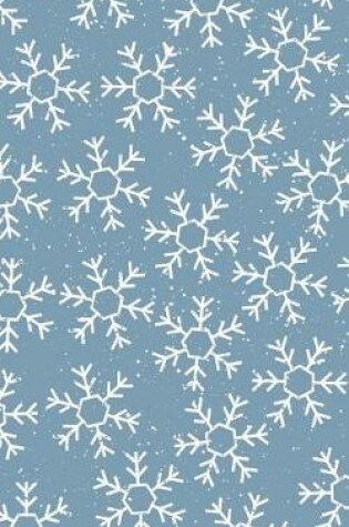 Cover of Blue-Gray Winter Snowflakes - Lined Notebook with Margins - 5x8