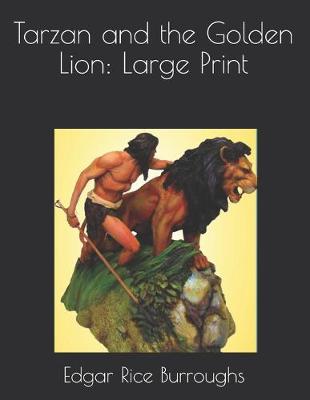 Book cover for Tarzan and the Golden Lion