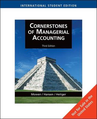 Book cover for Cornerstones of Managerial Accounting