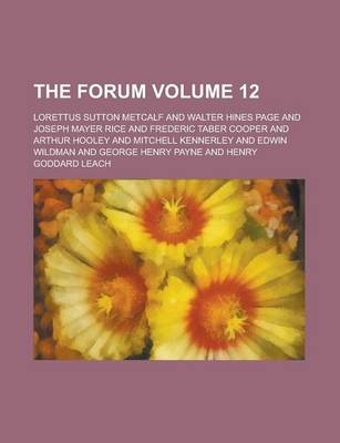 Book cover for The Forum Volume 12