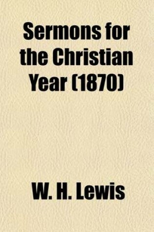 Cover of Sermons for the Christian Year Volume 3