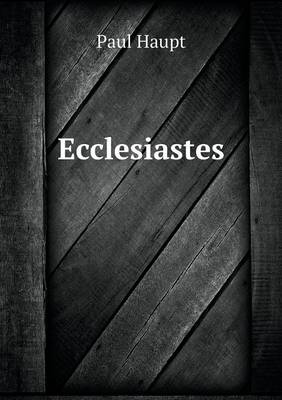 Cover of Ecclesiastes