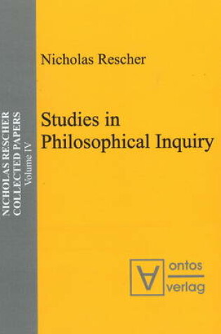 Cover of Studies in Philosophical Inquiry