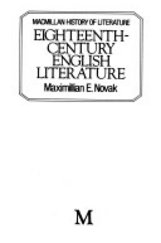 Cover of Eighteenth Century English Literature