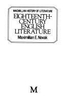 Cover of Eighteenth Century English Literature