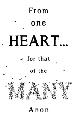 Book cover for From one heart... for that of the many