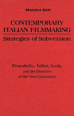 Book cover for Contemporary Italian Filmmaking