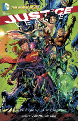Book cover for Justice League Volume 2: The Villain's Journey HC (The New 52)