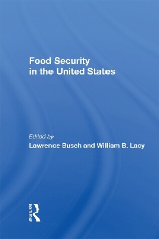 Cover of Food Security In The United States