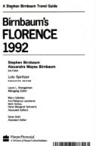 Cover of Birnbaum's Florence