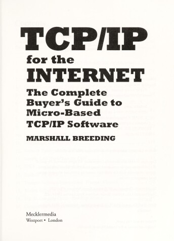 Book cover for TCP/IP for the Internat