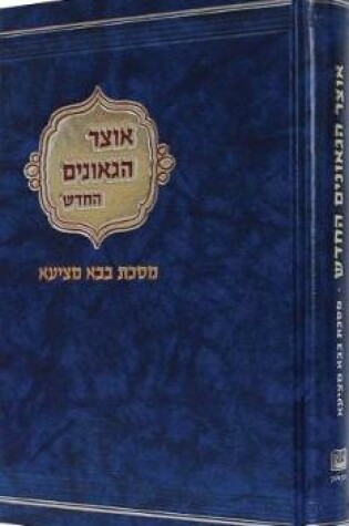 Cover of Otzar Ha-Geonim He-Hadash on Tractate Bava Metzi'a