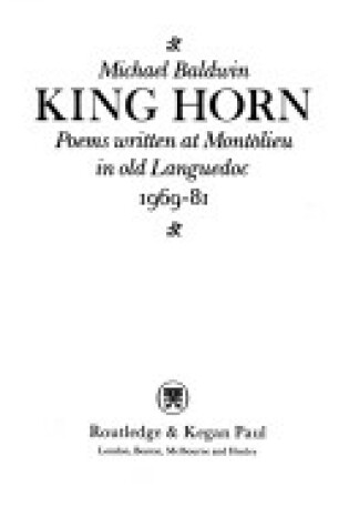 Cover of King Horn