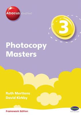 Book cover for Abacus Evolve Year 3 Photocopy Masters Framework Edition