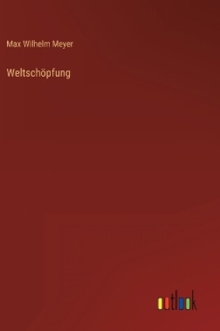 Cover of Weltschöpfung