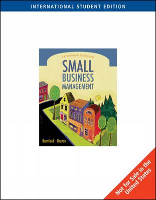 Book cover for Small Business Management