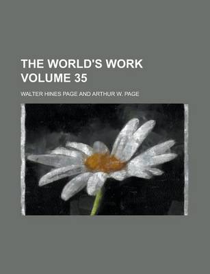 Book cover for The World's Work Volume 35