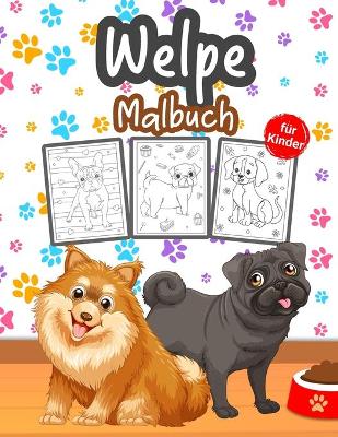 Book cover for Welpe Malbuch für Kinder